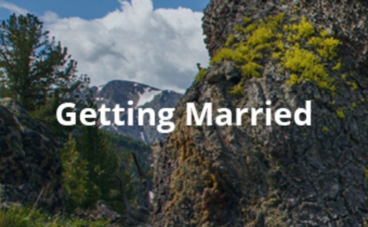 text: getting married